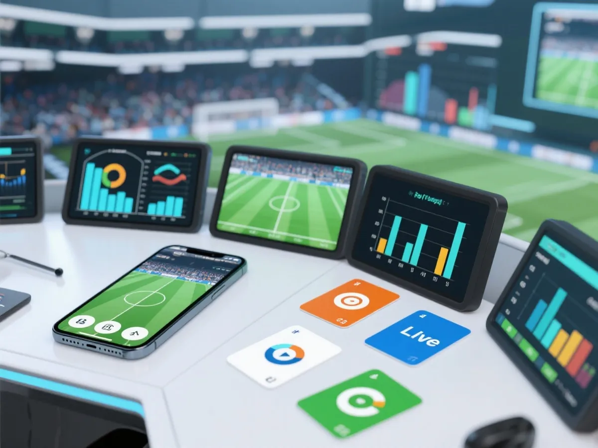 体育数字服务与移动应用场景示意